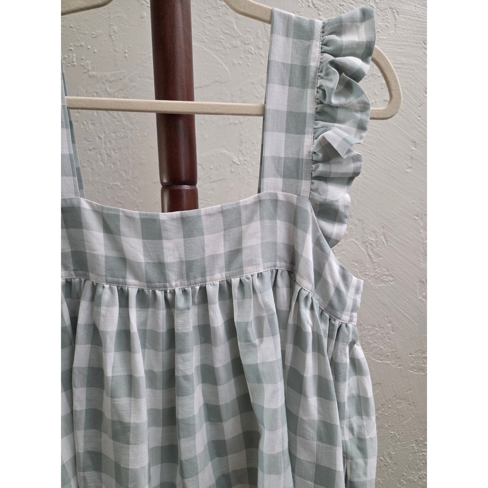 D266. Gingham Ruffle-Strap Sundress - Picture 3 of 3